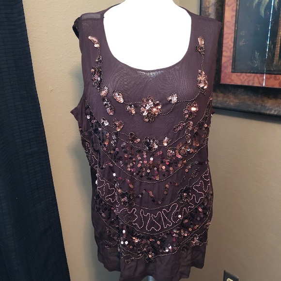 Ashley Stewart Tops - Sheer tank